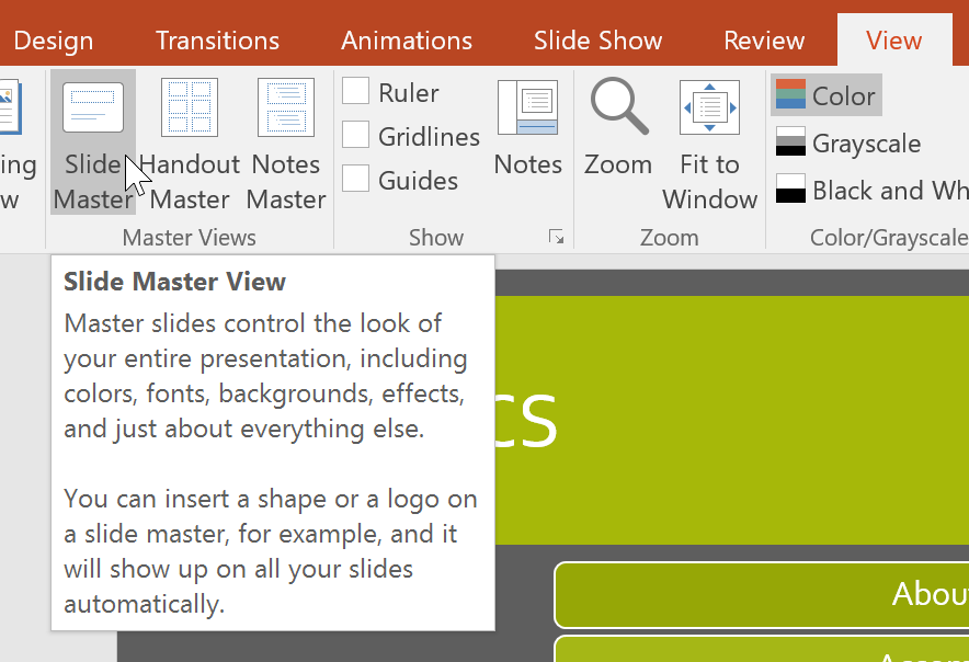 PowerPoint 2019(30부): 작업 버튼