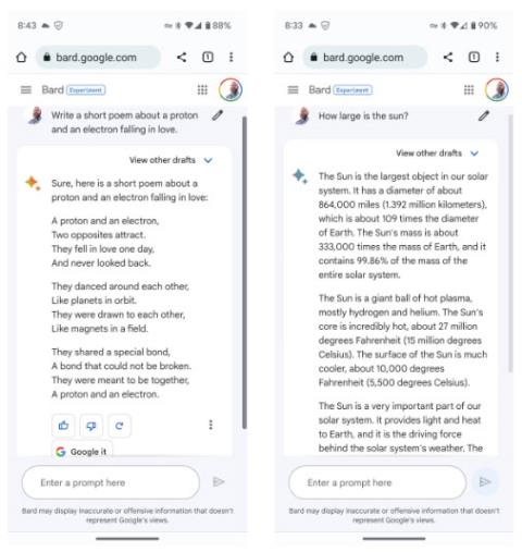 Tanggapan pertama Bard: AI generatif Google