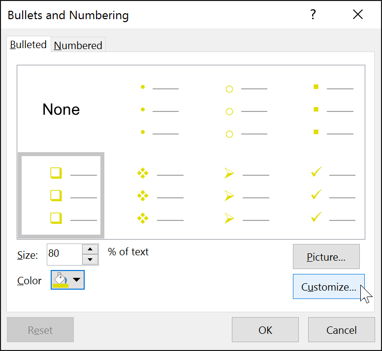 PowerPoint 2019 (часть 12): список