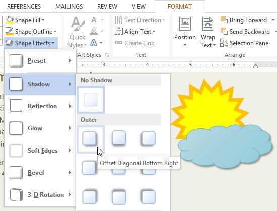 Vollständiger Leitfaden zu Word 2013 (Teil 17): Zeichnungen und wie man Effekte für Zeichnungen erstellt