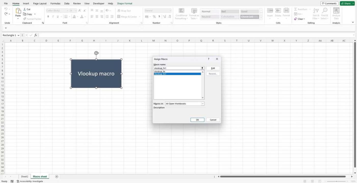 Как автоматизировать Vlookup с помощью Excel VBA