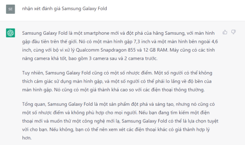 AI chatbot ChatGPT menulis artikel lengkap tentang Galaxy Fold dalam hanya 18 saat, ia mengejutkan untuk dibaca