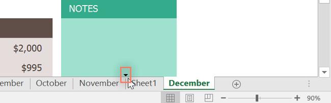 Excel 2016 - Les 9: Werken met meerdere Excel-spreadsheets