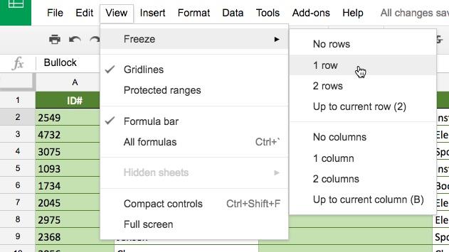 Google Sheets (Teil 9): Daten sortieren und filtern