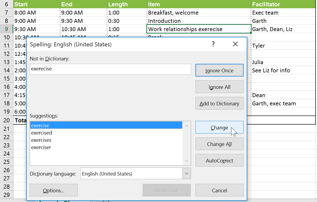 Excel 2019 (Parte 10): revisar la ortografía