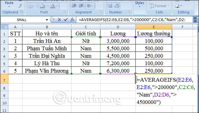 دالة AVERAGEIFS في Excel: كيفية حساب المتوسط ​​بناءً على العديد من الشروط