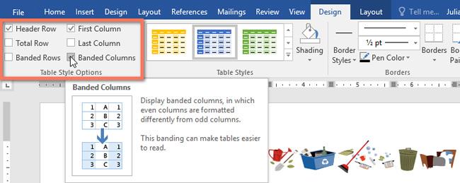 Word 2016'da tablolar nasıl eklenir ve oluşturulur