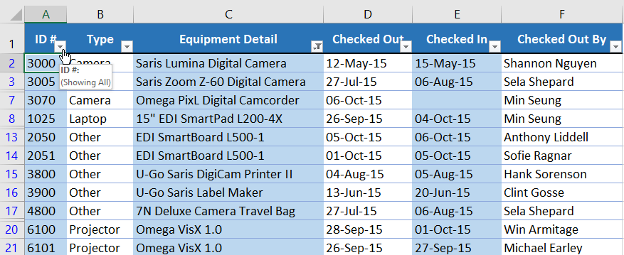 Excel 2019 (Partea 19): Filtrați datele