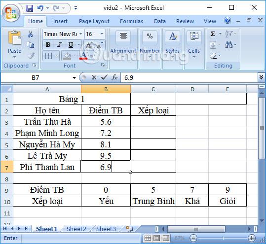 Cara menggunakan fungsi HLOOKUP dalam Excel