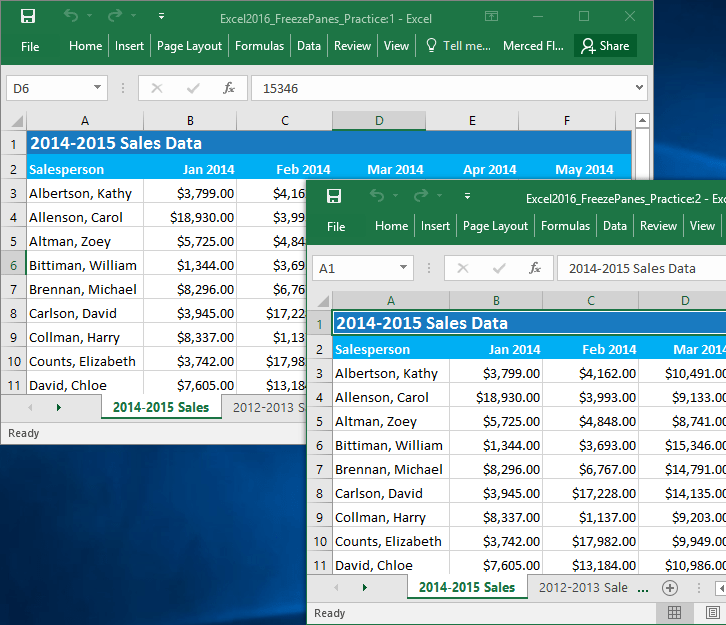 Excel 2019 (Parte 17): congelar filas/columnas y ver opciones