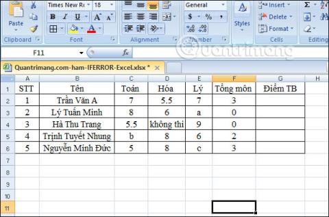 Função IFERROR no Excel, fórmula e uso