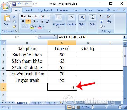 Fonction Match dans Excel : Comment utiliser la fonction Match avec des exemples