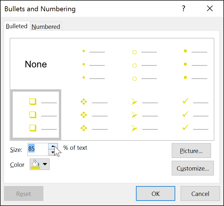 PowerPoint 2019 (Bahagian 12): Senarai