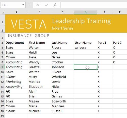 Excel 2016 - 第 5 課：儲存格與區域的基本概念