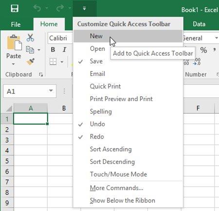 Excel 2016 - Lección 1: Familiarícese con Microsoft Excel