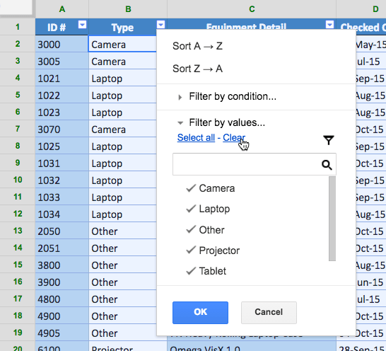 Planilhas Google (Parte 9): classificar e filtrar dados