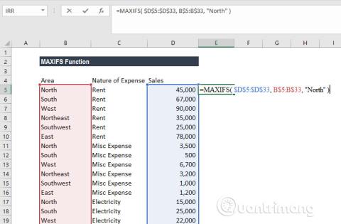 วิธีใช้ฟังก์ชัน MAXIFS ใน Excel 2016