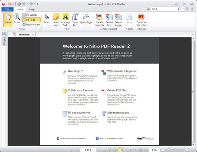 Lector de PDF Nitro