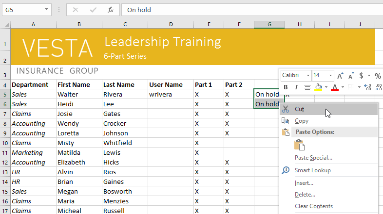 Excel 2019 (Bahagian 4): Asas sel