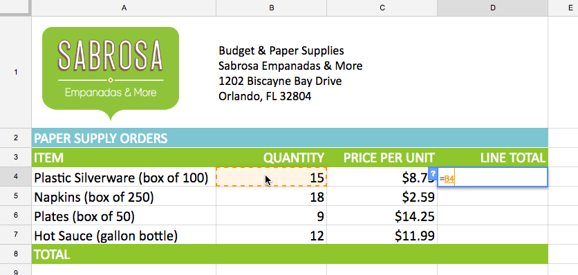 Google Sheets (Partie 5) : Créer des formules simples