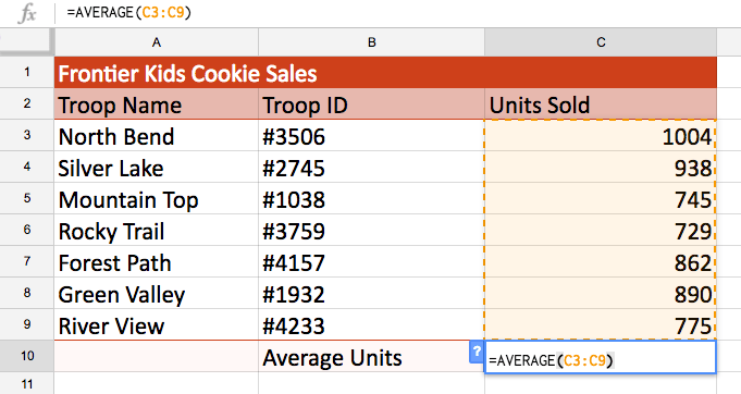 Google Sheets (Teil 8): Arbeiten mit Funktionen