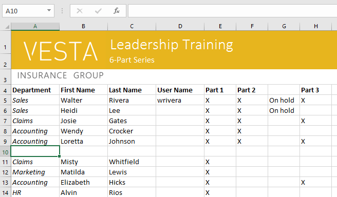 Excel 2019 (ตอนที่ 4): พื้นฐานเซลล์