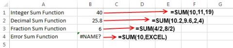 Excel의 SUM 함수: SUM을 사용하여 Excel에서 합계 계산