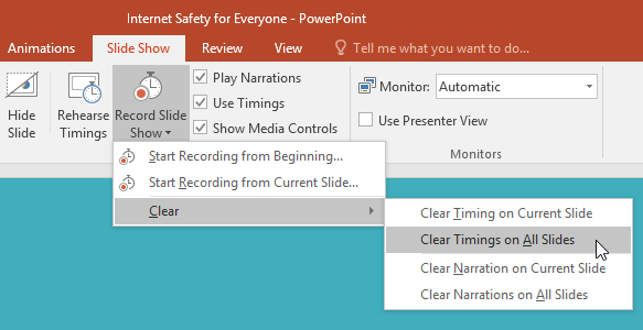 PowerPoint 2019 (Bahagian 31): Latih tubi dan rekod persembahan