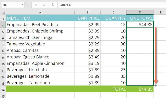 Excel 2016 - レッスン 15: 相対セル参照と絶対セル参照