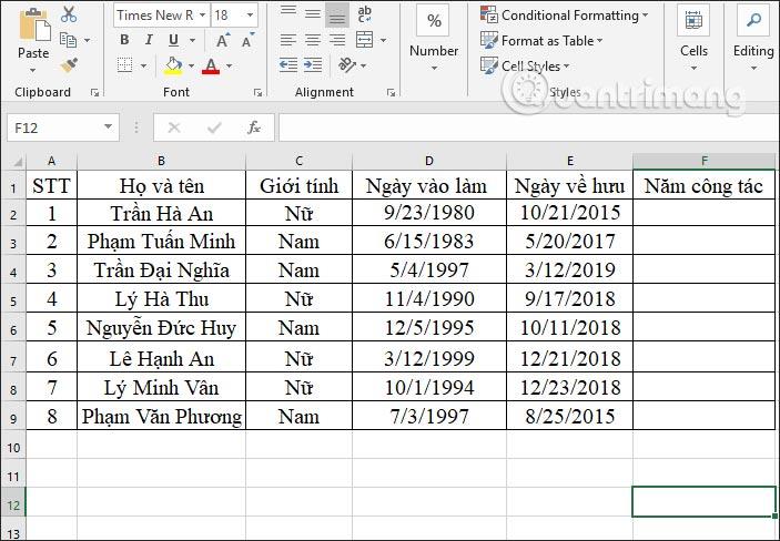 Excel'de GÜN işlevi: Excel'de tarih mesafesi nasıl hesaplanır