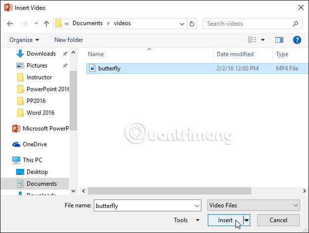 PowerPoint 2016: Bagaimana untuk memasukkan video ke dalam PowerPoint