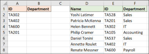 Excel에서 XLOOKUP 함수를 사용하는 방법