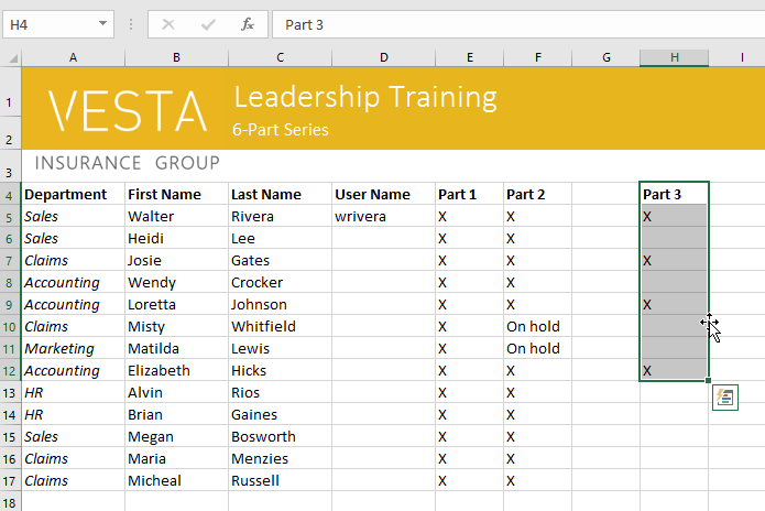 Excel 2019 (ตอนที่ 4): พื้นฐานเซลล์