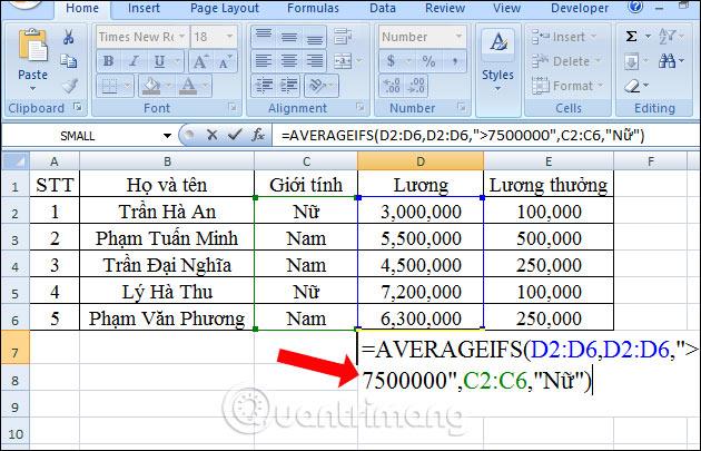 Función PROMEDIOIFS en Excel: cómo calcular el promedio en función de muchas condiciones