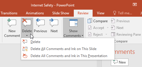 PowerPoint 2016: Sunum incelemesi