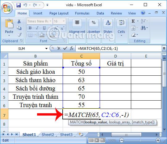 Match-Funktion in Excel: So verwenden Sie die Match-Funktion anhand von Beispielen