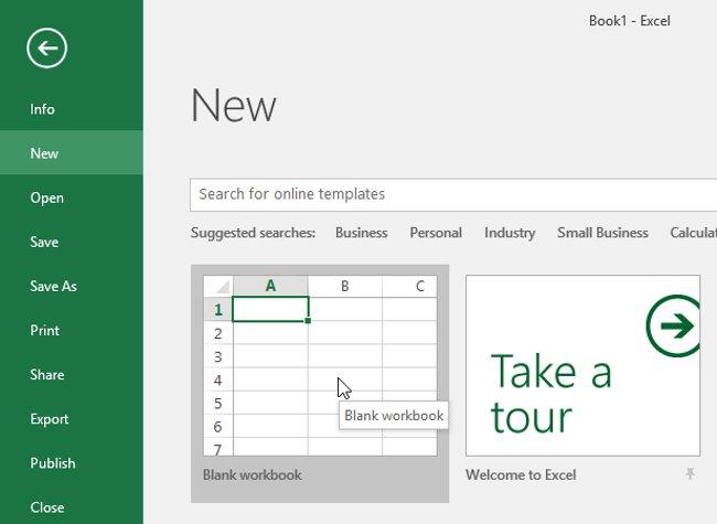 Excel 2016 - レッスン 3: 新しいスプレッドシートを作成して既存のスプレッドシートを開く方法
