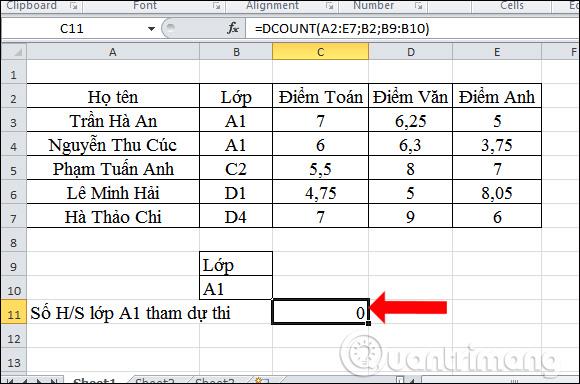 Cómo utilizar la función DCOUNT en Excel