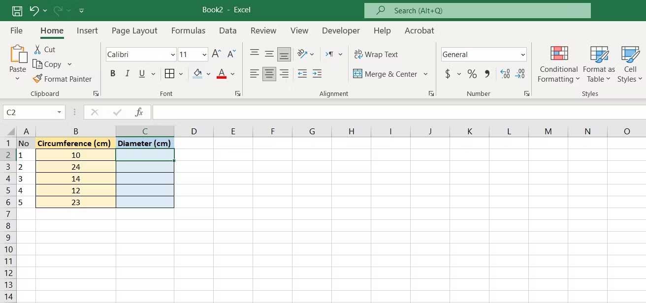 Excel에서 PI 함수를 사용하는 방법