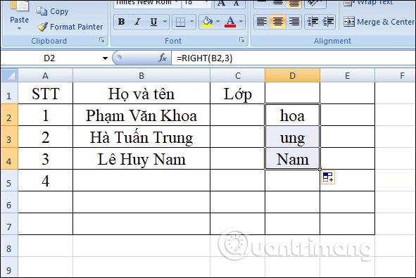 Função RIGHT, como usar a função para cortar a string de caracteres à direita no Excel