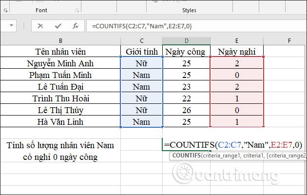 COUNTIFS işlevi, Excel'de birden çok koşula göre hücre sayımı işlevinin nasıl kullanılacağı