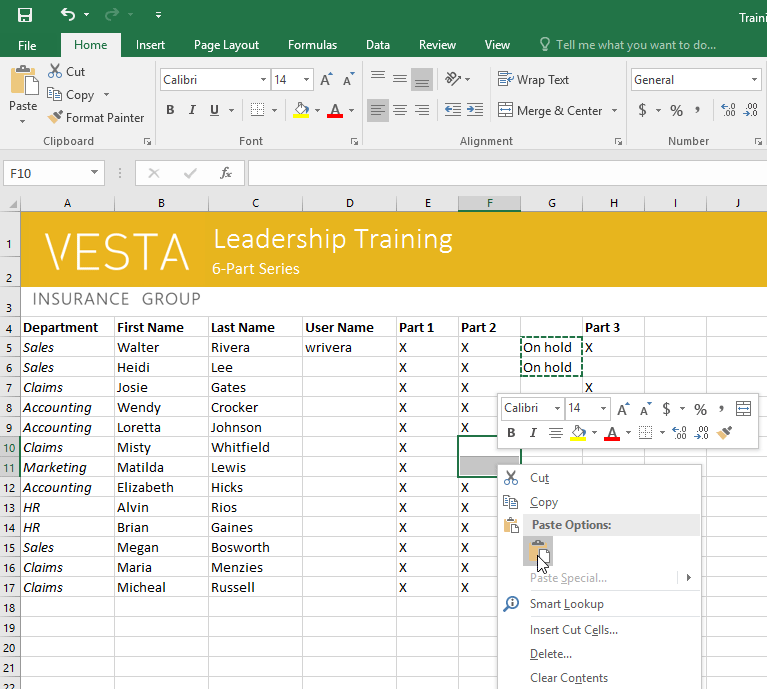 Excel 2019 (ตอนที่ 4): พื้นฐานเซลล์