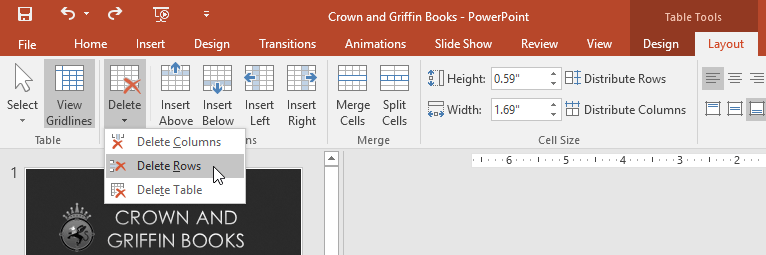 PowerPoint 2019 (Bahagian 21): Jadual