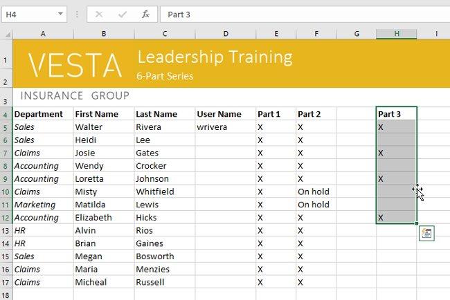 Excel 2016 - Lección 5: Conceptos básicos de celdas y rangos