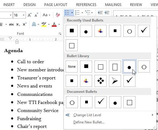 الدليل الكامل لبرنامج Word 2013 (الجزء 10): التعداد النقطي والترقيم والقائمة متعددة المستويات في Microsoft Word