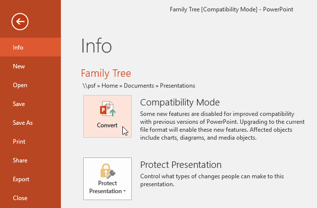 PowerPoint 2019 (ตอนที่ 2): สร้างและเปิดงานนำเสนอ