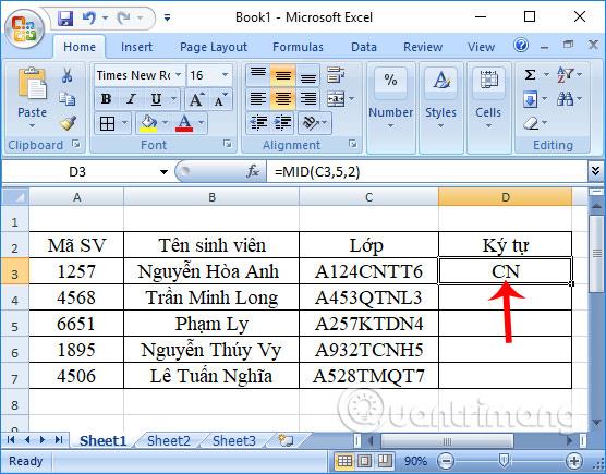 Fungsi MID: Berfungsi untuk mendapatkan rentetan aksara dalam Excel