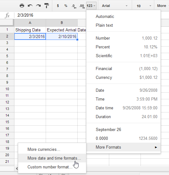 Google Sheets (Teil 11): Erfahren Sie mehr über Zahlenformate