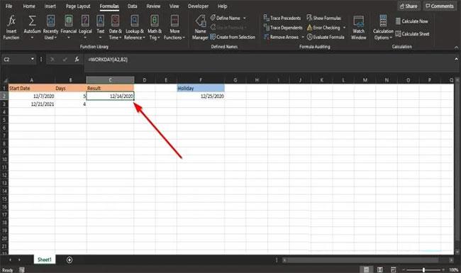 Jak korzystać z funkcji DZIEŃ ROBOCZY w programie Microsoft Excel