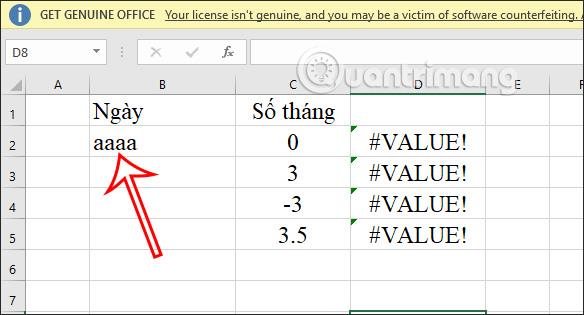 Excel EOMONTH işlevi, EOMONTH işlevi nasıl kullanılır?